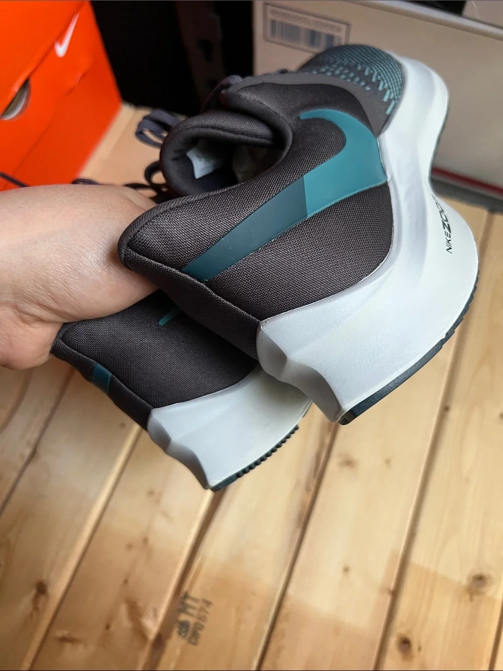 Nike Teal & Dark Gray Running Sneakers